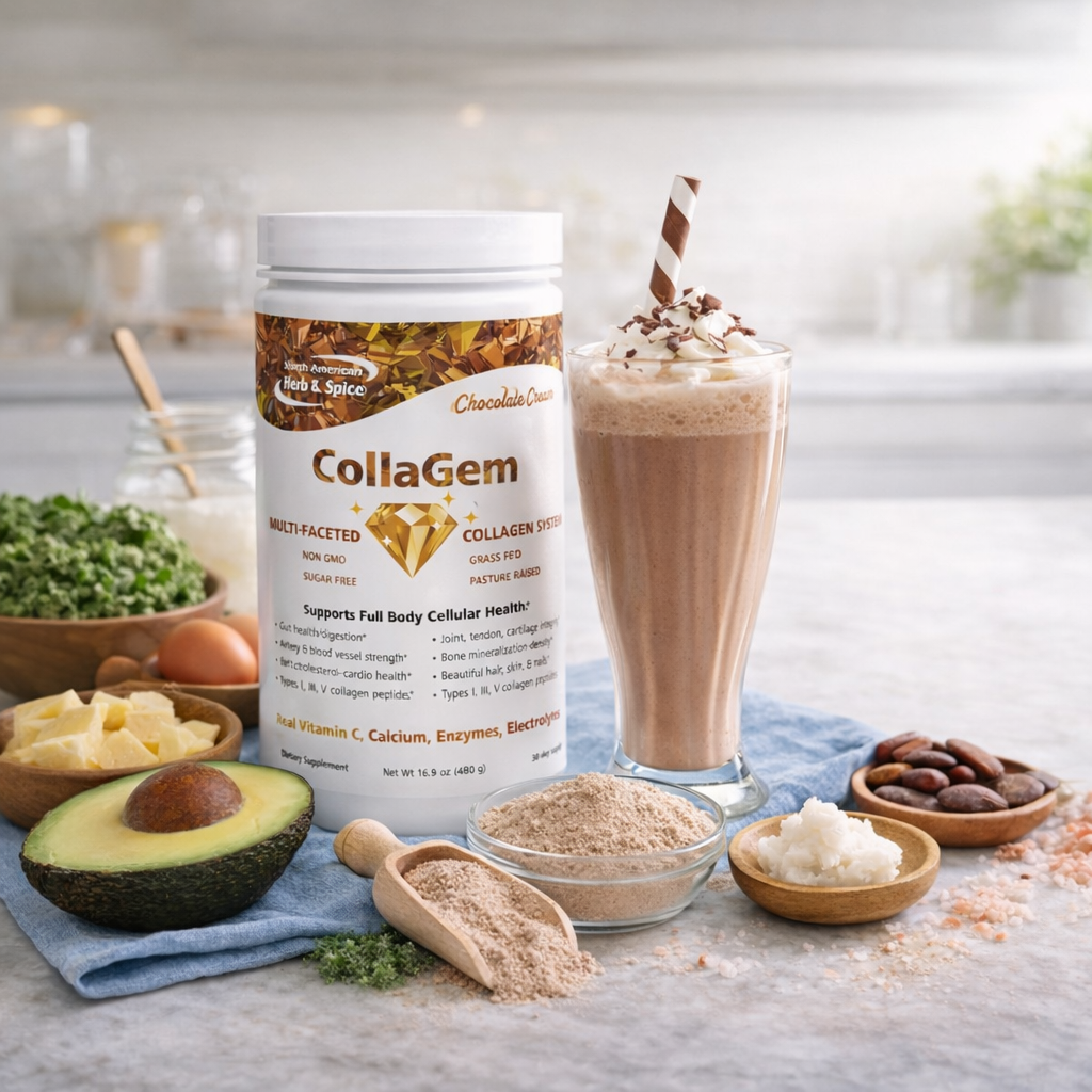 North American Herb & Spice - CollaGem Power, using